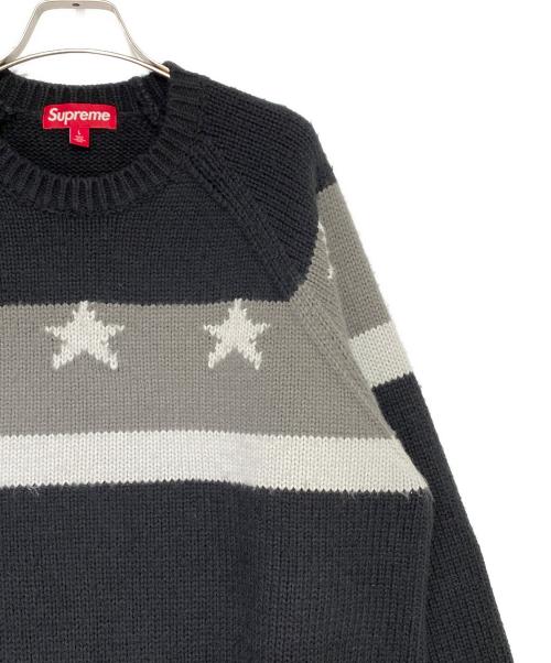 SUPREME（シュプリーム）SUPREME (シュプリーム) Stars Sweater ブラック サイズ:Lの古着・服飾アイテム
