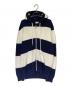 MONCLER（モンクレール）の古着「ニットフーディー」｜ホワイト×ネイビー