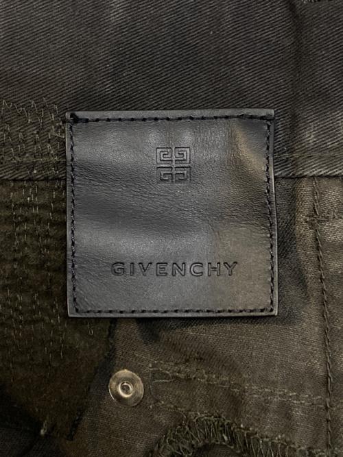 GIVENCHY（ジバンシィ）GIVENCHY (ジバンシィ) デストロイ加工 モールスキン デニム オリーブ サイズ:34 未使用品の古着・服飾アイテム