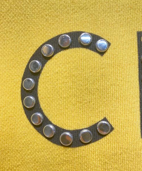 CELINE（セリーヌ）CELINE (セリーヌ) STUDS LOGO PULLOVER（スタッズロゴパーカー） イエロー サイズ:Lの古着・服飾アイテム