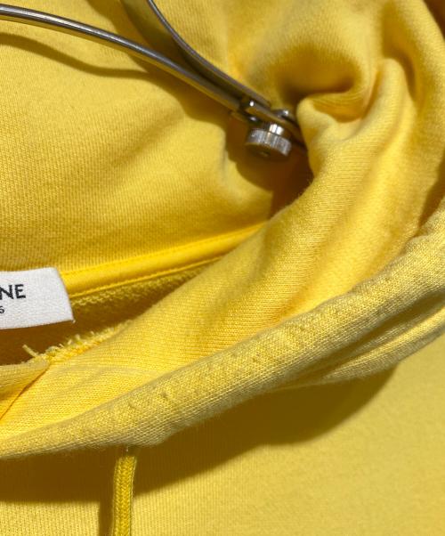 CELINE（セリーヌ）CELINE (セリーヌ) STUDS LOGO PULLOVER（スタッズロゴパーカー） イエロー サイズ:Lの古着・服飾アイテム