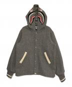 A BATHING APEア ベイシング エイプ）の古着「Shark Stadium Jacket」｜グレー