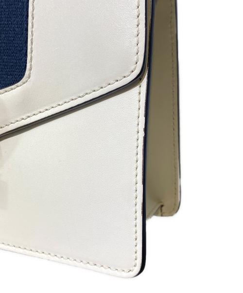 GUCCI（グッチ）GUCCI (グッチ) シェリーライン シルヴィミニ ホワイト レザー ホワイトの古着・服飾アイテム