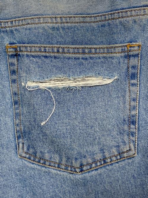 OFFWHITE（オフホワイト）OFFWHITE (オフホワイト) EV BRAVADO (エブ ブラバド) Slim Denim Pant W Strass スカイブルー サイズ:32の古着・服飾アイテム