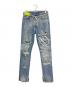 OFFWHITE（オフホワイト）の古着「Slim Denim Pant W Strass」｜スカイブルー
