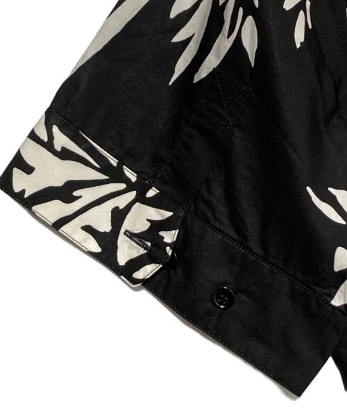 DOLCE & GABBANA（ドルチェ＆ガッバーナ）DOLCE & GABBANA (ドルチェ＆ガッバーナ) パームツリープリントアロハシャツ ブラック×ホワイト サイズ:39の古着・服飾アイテム