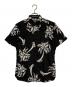 DOLCE & GABBANA（ドルチェ＆ガッバーナ）の古着「パームツリープリントアロハシャツ」｜ブラック×ホワイト
