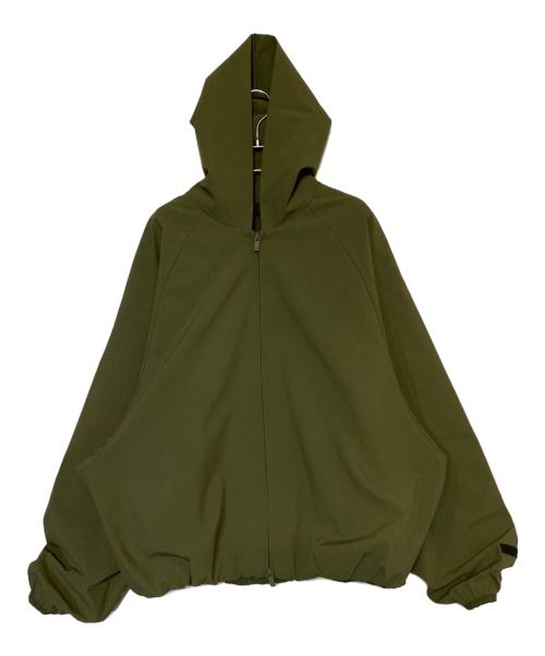 FOG ESSENTIALS（フィアオブゴッド エッセンシャル）FOG ESSENTIALS (フィアオブゴッド エッセンシャル) Bonded Nylon Hooded Bomber MILITARY カーキ サイズ:Mの古着・服飾アイテム