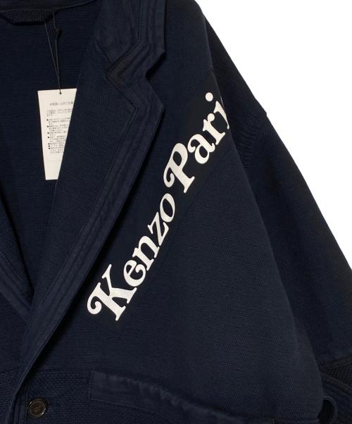 KENZO（ケンゾー）KENZO (ケンゾー) VERDY (ヴェルディ) ロゴ デザイン ワーク ウェア ジャケット ネイビー サイズ:Mの古着・服飾アイテム