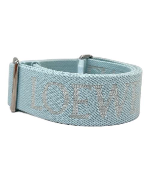 LOEWE（ロエベ）LOEWE (ロエベ) アナグラムバッグ ストラップ/ウェビング ストラップ スカイブルーの古着・服飾アイテム