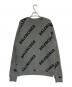BALENCIAGA (バレンシアガ) ジャガードロゴクルーネックニット長袖セーター グレー サイズ:M：60000円