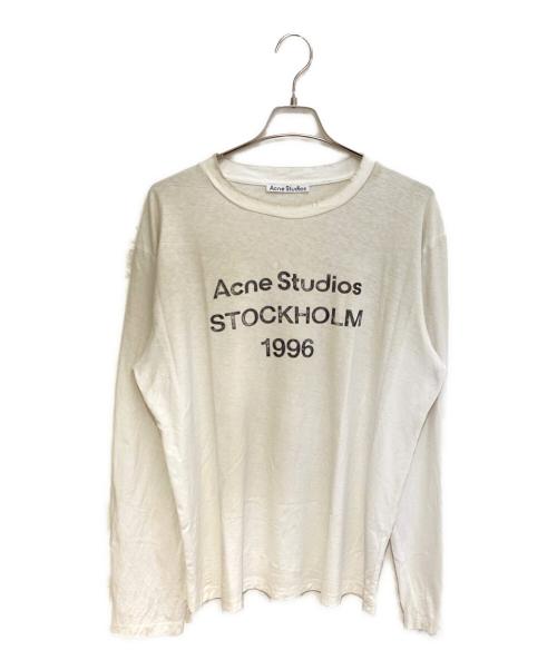 Acne studios（アクネ ストゥディオス）Acne studios (アクネ ストゥディオス) ダストダメージ加工Tシャツ ホワイト サイズ:Mの古着・服飾アイテム