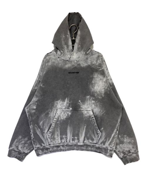 BALENCIAGA（バレンシアガ）BALENCIAGA (バレンシアガ) MEDIUM FIT HOODIE グレー サイズ:Sの古着・服飾アイテム