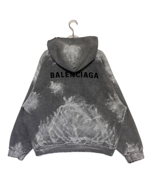 BALENCIAGA（バレンシアガ）BALENCIAGA (バレンシアガ) MEDIUM FIT HOODIE グレー サイズ:Sの古着・服飾アイテム