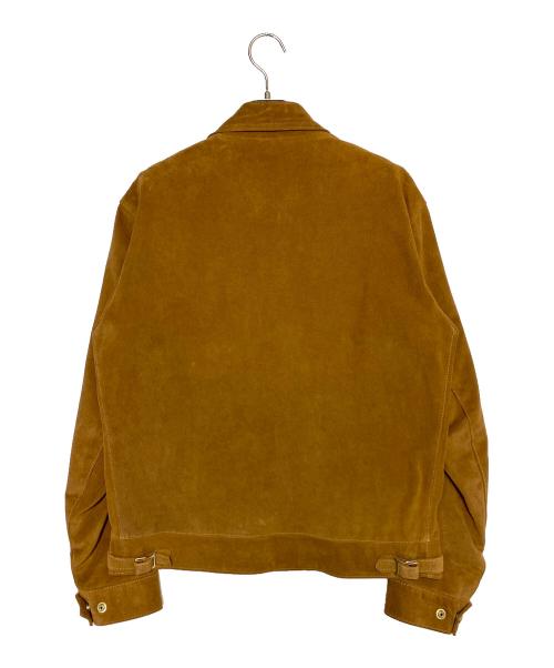 Lewis Leathers（ルイスレザース）Lewis Leathers (ルイスレザース) Hysteric Glamour (ヒステリックグラマー) カウスエード レザー シングル ライダース ジャケット ブラウン サイズ:XLの古着・服飾アイテム