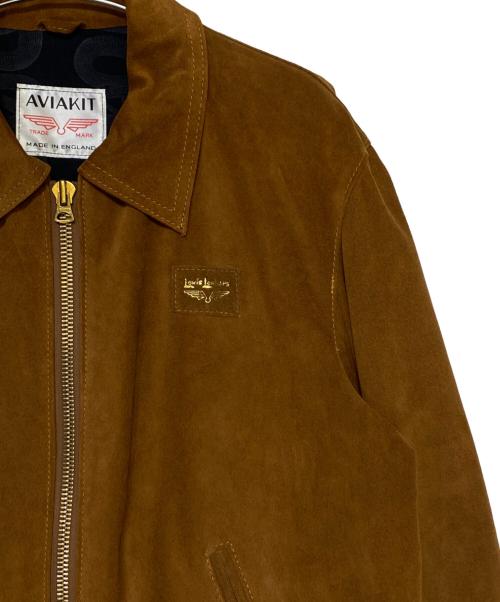 Lewis Leathers（ルイスレザース）Lewis Leathers (ルイスレザース) Hysteric Glamour (ヒステリックグラマー) カウスエード レザー シングル ライダース ジャケット ブラウン サイズ:XLの古着・服飾アイテム