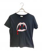 Saint Laurent Parisサンローランパリ）の古着「14SS ブラッドラスタ-プリントTシャツ」｜ブラック
