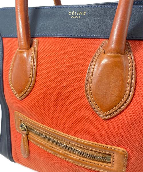 CELINE（セリーヌ）CELINE (セリーヌ) ラゲージミニショッパー オレンジ サイズ:-の古着・服飾アイテム