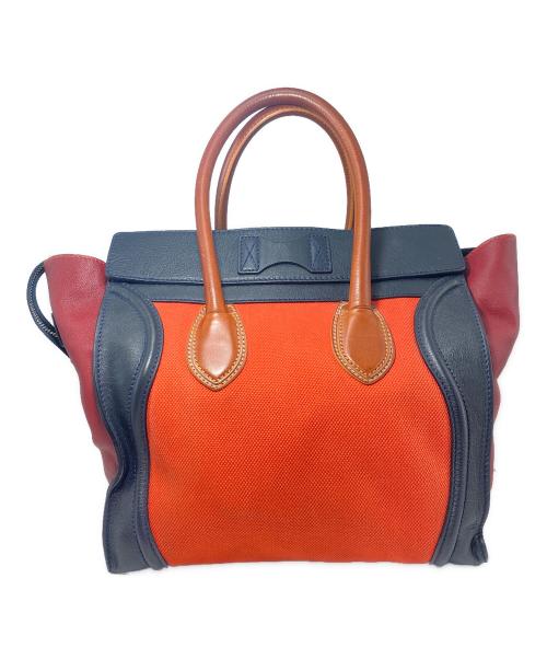 CELINE（セリーヌ）CELINE (セリーヌ) ラゲージミニショッパー オレンジ サイズ:-の古着・服飾アイテム