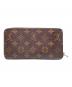 LOUIS VUITTON (ルイ ヴィトン) モノグラムジッピーウォレット ブラウン：50000円