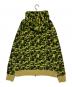 A BATHING APE (アベイシングエイプ) abcカモ ジップパーカー グリーン×カーキ サイズ:XL：34000円