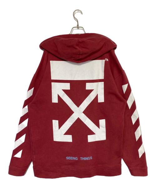 OFFWHITE（オフホワイト）OFFWHITE (オフホワイト) アローロゴパーカー レッド サイズ:Sの古着・服飾アイテム