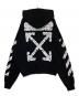 OFFWHITE (オフホワイト) AIRPORT TAPE OVER HOODIE ブラック サイズ:XL：28000円