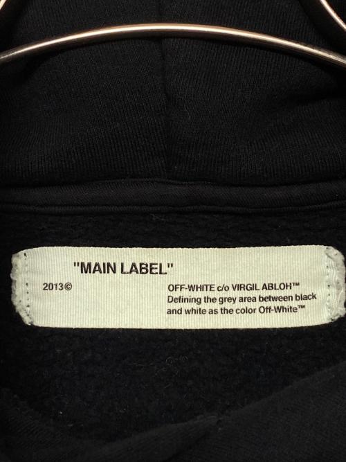 OFFWHITE（オフホワイト）OFFWHITE (オフホワイト) バイアスロゴパーカー ブラック サイズ:Sの古着・服飾アイテム