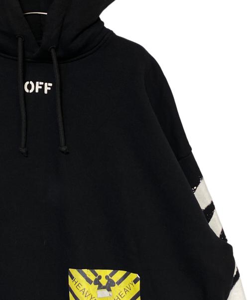 OFFWHITE（オフホワイト）OFFWHITE (オフホワイト) バイアスロゴパーカー ブラック サイズ:Sの古着・服飾アイテム