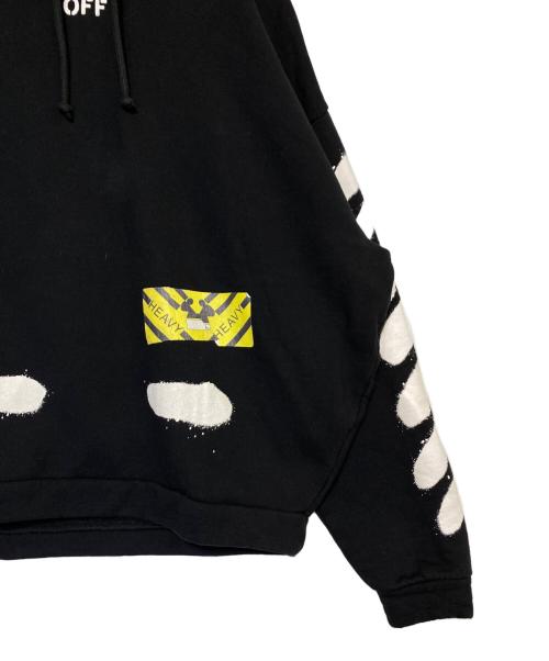 OFFWHITE（オフホワイト）OFFWHITE (オフホワイト) バイアスロゴパーカー ブラック サイズ:Sの古着・服飾アイテム