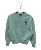 AMIPARISアミパリス）の古着「AMI DE COEUR SWEAT SHIRTS ハートロゴスウェットシャツ」｜スカイブルー