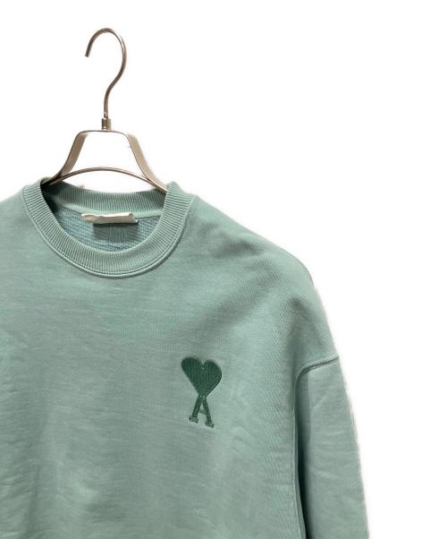 AMIPARIS（アミパリス）AMIPARIS (アミパリス) AMI DE COEUR SWEAT SHIRTS ハートロゴスウェットシャツ スカイブルー サイズ:xsの古着・服飾アイテム
