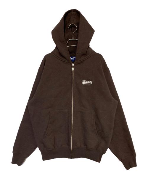 BoTT（ボット）BoTT (ボット) パーカー ブラウン サイズ:Lの古着・服飾アイテム