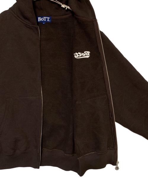 BoTT（ボット）BoTT (ボット) パーカー ブラウン サイズ:Lの古着・服飾アイテム