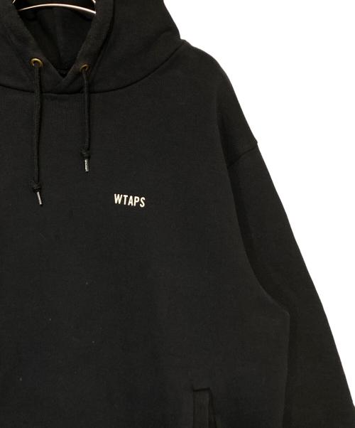 WTAPS（ダブルタップス）WTAPS (ダブルタップス) DESIGN HOODED 03 SWEATSHIRT ブラック サイズ:Sの古着・服飾アイテム