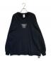 ALMOSTBLACK（オールモストブラック）の古着「C-NECK PRINT LONG Tee」｜ブラック