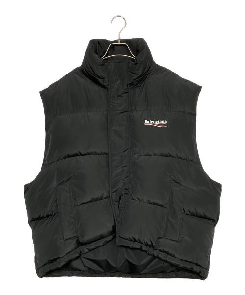 BALENCIAGA（バレンシアガ）BALENCIAGA (バレンシアガ) Political Campaign Down Vest ブラック サイズ:46の古着・服飾アイテム