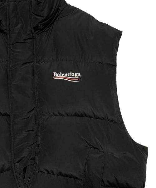 BALENCIAGA（バレンシアガ）BALENCIAGA (バレンシアガ) Political Campaign Down Vest ブラック サイズ:46の古着・服飾アイテム