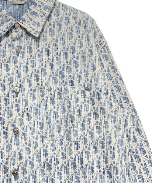 Dior（ディオール）Dior (ディオール) オブリーク コットン デニムシャツ スカイブルー サイズ:40の古着・服飾アイテム