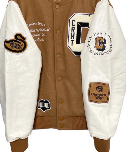 Carhartt WIP（カーハート ワーク イン プログレス）Carhartt WIP (カーハート ワークインプログレス) BROWN DUCKS BOMBER ブラウン サイズ:Mの古着・服飾アイテム