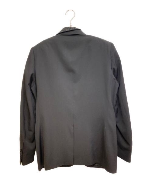 Dior（ディオール）Dior (ディオール) 21SS ラペルオブリーク切替1B テーラードジャケット ブラック サイズ:46の古着・服飾アイテム