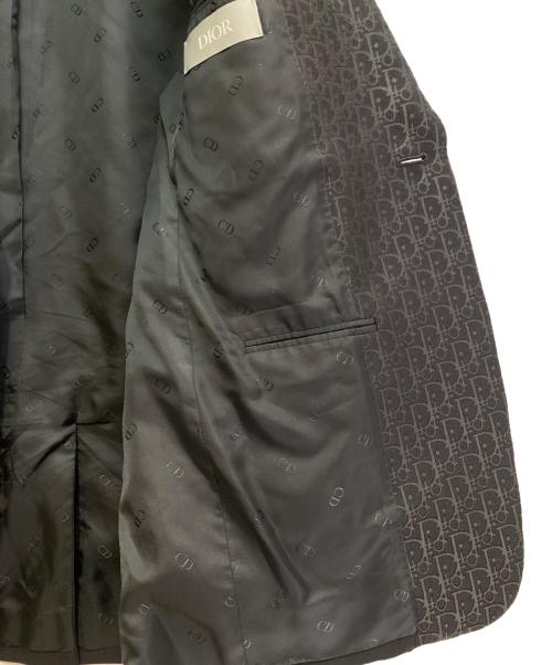 Dior（ディオール）Dior (ディオール) 21SS ラペルオブリーク切替1B テーラードジャケット ブラック サイズ:46の古着・服飾アイテム
