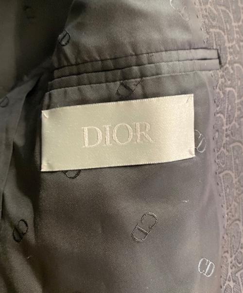 Dior（ディオール）Dior (ディオール) 21SS ラペルオブリーク切替1B テーラードジャケット ブラック サイズ:46の古着・服飾アイテム