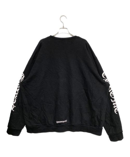 CHROME HEARTS（クロムハーツ）CHROME HEARTS (クロムハーツ) Neck Logo Crewneck Sweatshirt ブラック サイズ:XXLの古着・服飾アイテム