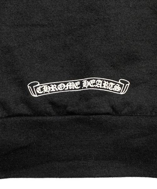 CHROME HEARTS（クロムハーツ）CHROME HEARTS (クロムハーツ) Neck Logo Crewneck Sweatshirt ブラック サイズ:XXLの古着・服飾アイテム