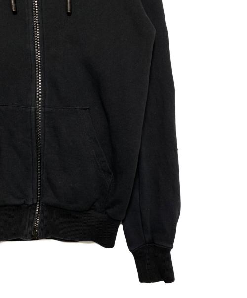 OFFWHITE（オフホワイト）OFFWHITE (オフホワイト) ワッペンジップパーカー ブラック サイズ:XXSの古着・服飾アイテム