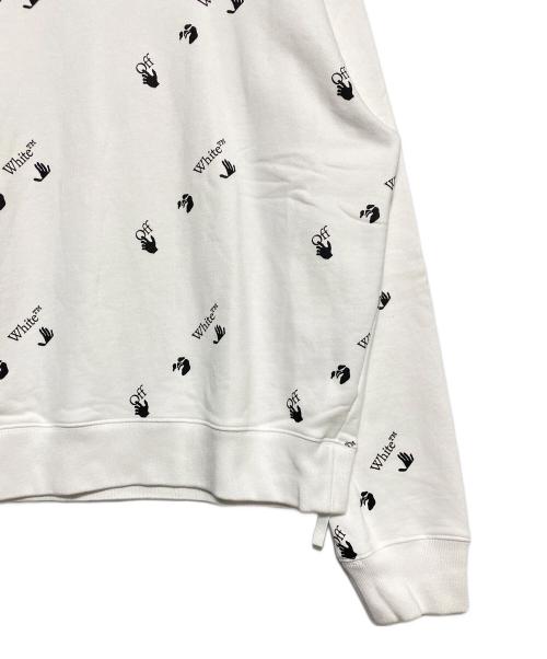 OFFWHITE（オフホワイト）OFFWHITE (オフホワイト) 総柄ロゴスウェット ホワイト サイズ:XXLの古着・服飾アイテム