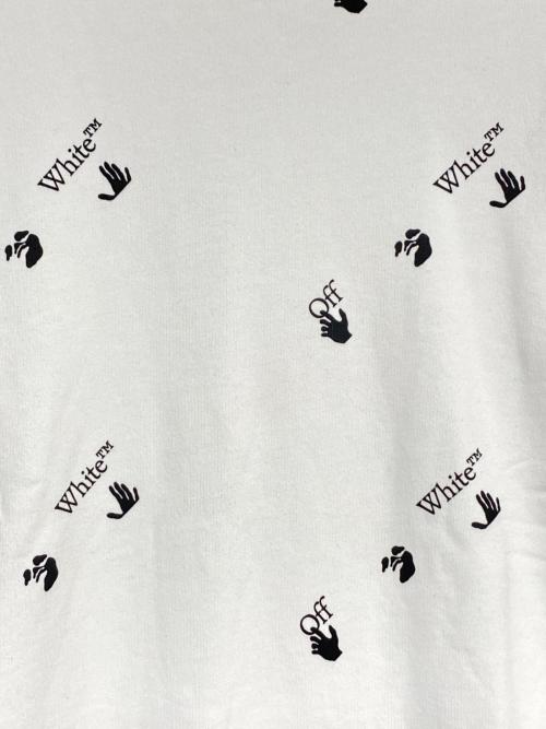 OFFWHITE（オフホワイト）OFFWHITE (オフホワイト) 総柄ロゴスウェット ホワイト サイズ:XXLの古着・服飾アイテム