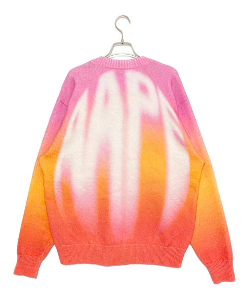Aape BY A BATHING APE（エーエイプ バイ アベイシングエイプ）Aape BY A BATHING APE (エーエイプ バイ アベイシングエイプ) CREW NECK KNIT ピンク サイズ:Mの古着・服飾アイテム