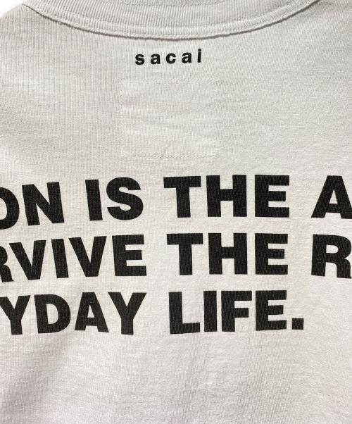 sacai（サカイ）sacai (サカイ) sacai Graphic Print L/S T-Shirt ホワイト サイズ:4の古着・服飾アイテム
